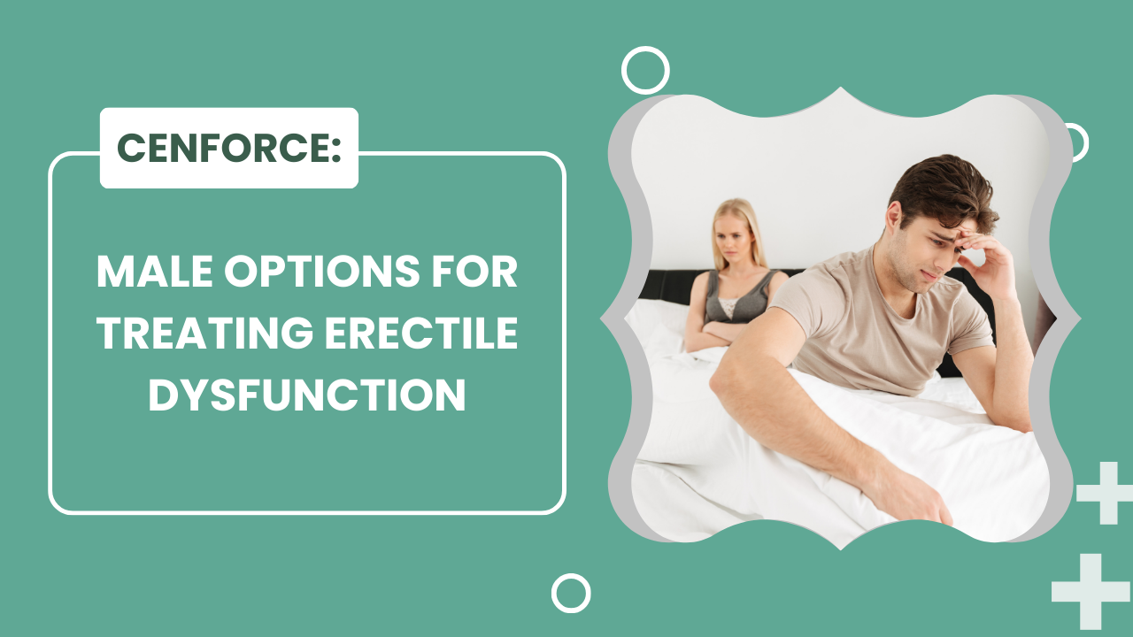 Male options for treating erectile dysfunction.